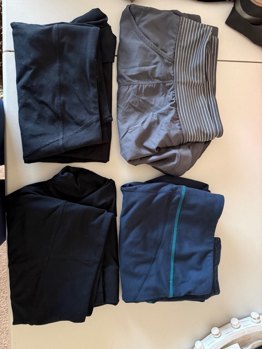 Zella Women's Active Leggings and Shorts Bundle in Black, Gray, Navy